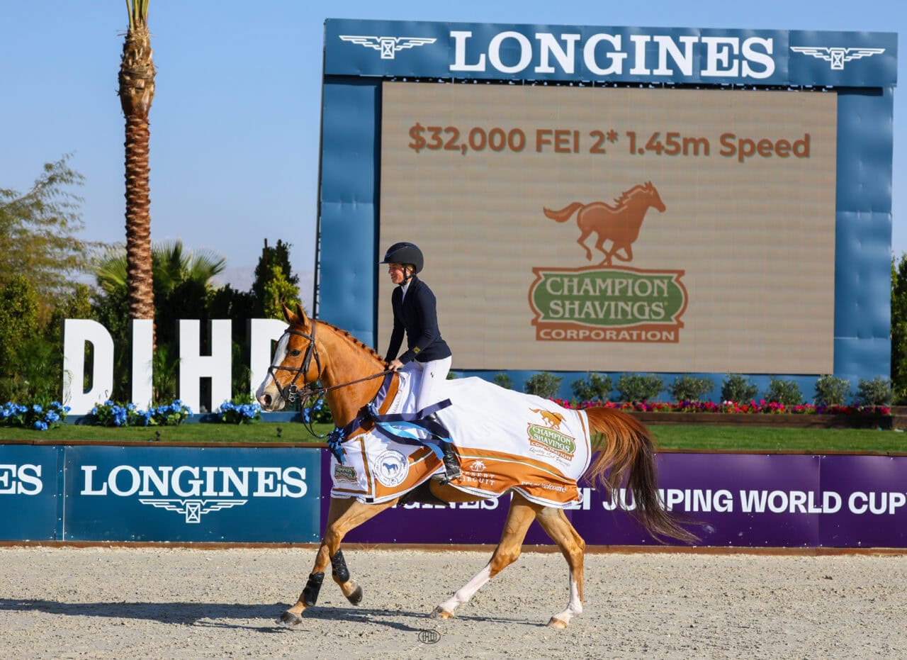 Ali Ramsay and Diamond Shine in $32,000 CSI2* Champion Shavings 1.45m ...